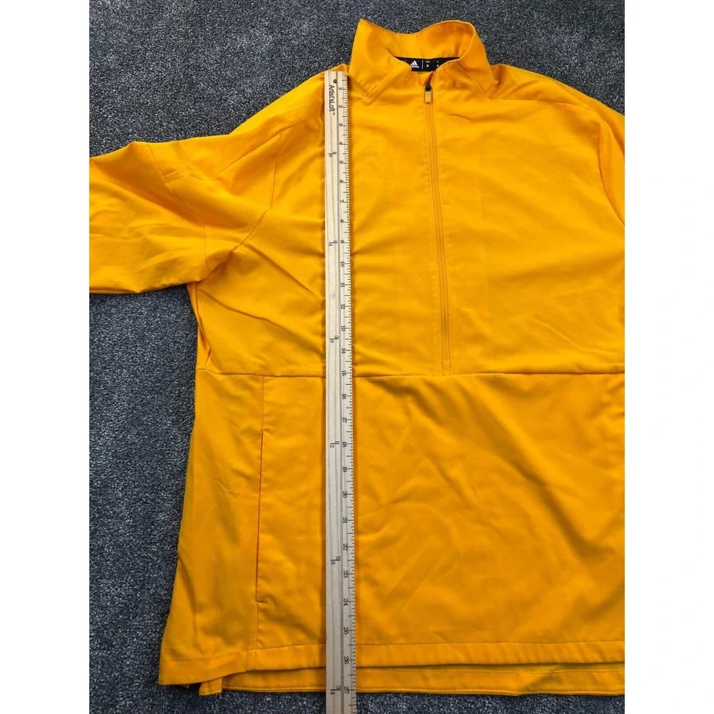 Adidas Jacket Mens Medium Collegiate Game Mode Long‎ Sleeve Quarter Zip Yellow